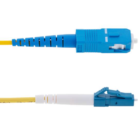 0,5 m OS2 LC/UPC para SC/UPC Singlemode Simplex 9/125 G652D Cabo de Fibra Óptica