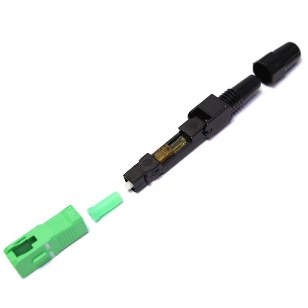 Connecteur rapide fibre optique SC/APC SM 9/125um - Cablematic