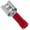 Terminal Faston Female 6.3 mm red Pack of 100 units