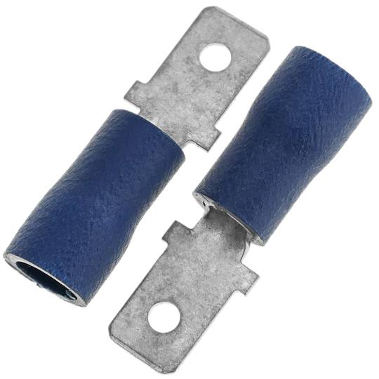Terminal Faston Macho 4.8 mm azul Pack de 100 uds