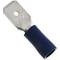 Terminal Faston Männlich 6,3 mm blau Packung mit 100 Stück