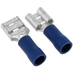 Terminale Faston Femmina 4.8 mm blu Confezione da 100 unità