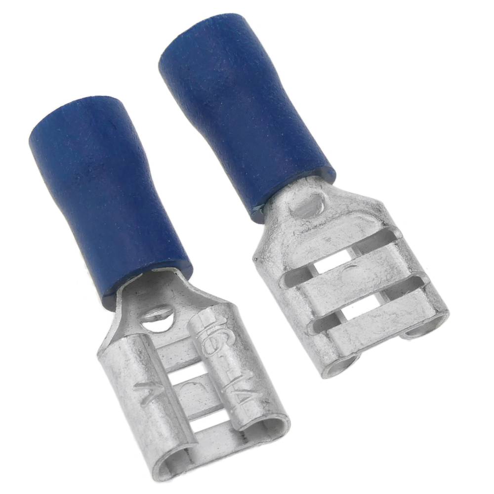 Terminal Faston Buchse 4,8 mm blau Packung mit 100 Stück