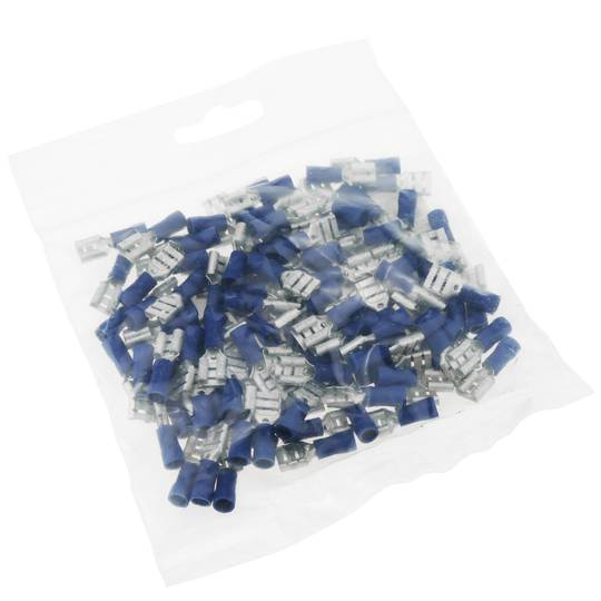 Terminale Faston Femmina 6,3 mm blu Confezione da 100 unità
