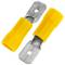 Terminale Faston Maschio 6,3 mm giallo Confezione da 100 unità