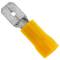 Terminale Faston Maschio 6,3 mm giallo Confezione da 100 unità