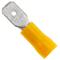 Terminale Faston Maschio 6,3 mm giallo Confezione da 100 unità