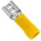 Terminal Faston Hembra 6.3 mm amarillo Pack de 100 uds