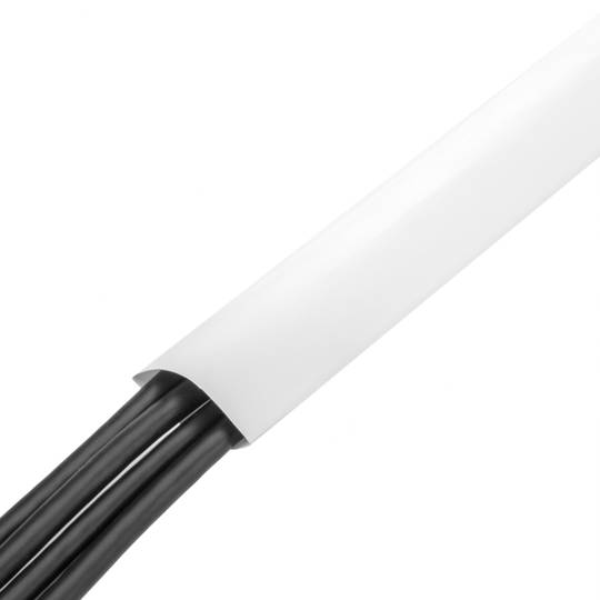 Witte krimpkous van 9,5 mm in een spoel van 3 m