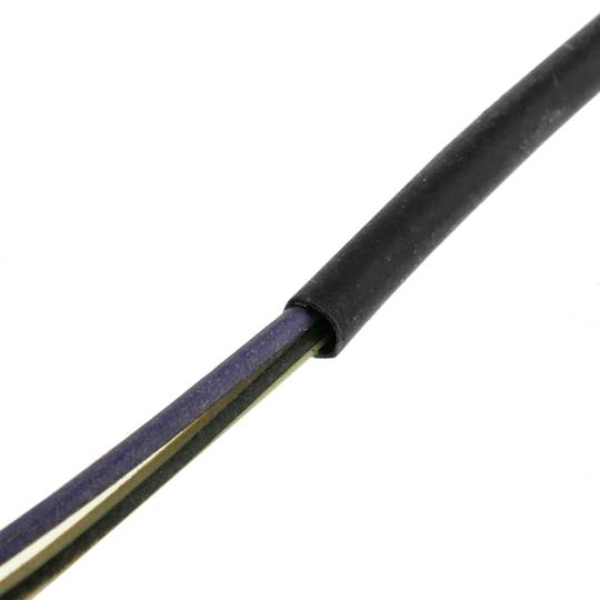 Gaine thermorétractable noir 1,6 mm en rouleau de 3m