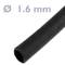 Gaine thermorétractable noir 1,6 mm en rouleau de 3m