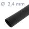 Schrumpfschlauch schwarz 2,4 mm Rolle von 3m