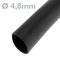 Tubo termoretráctil negro de 4,8mm en bobina de 3m