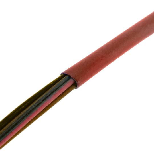 Thermorétractable rouge 2,4 mm rouleau de 3m