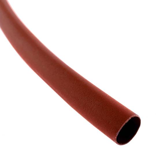 Tubo termoretráctil rojo de 3,2mm en bobina de 3m