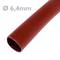 Tubo termoretráctil rojo de 6,4mm en bobina de 3m