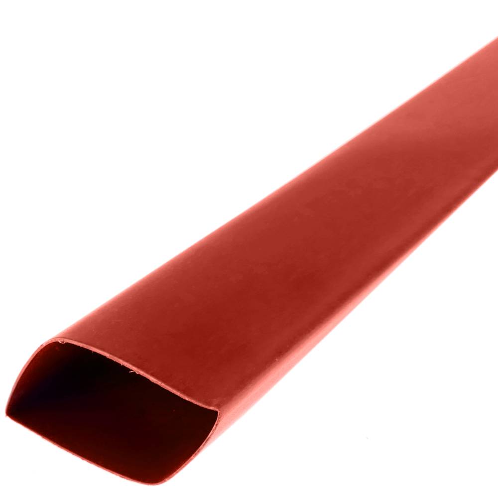 BeMatik Tubo termoretráctil Rojo de 12,7mm en Bobina de 3 Metros 