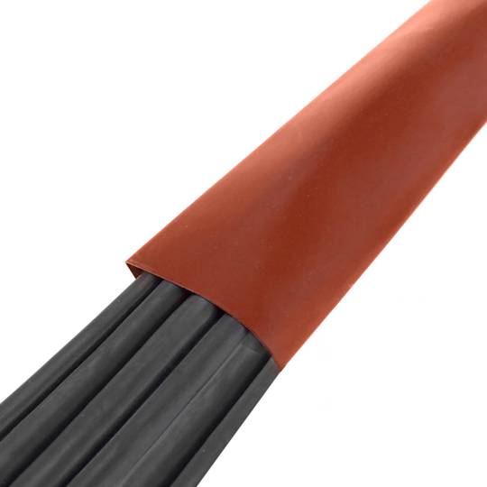 Tubo termoretráctil rojo de 25,4mm en bobina de 3m