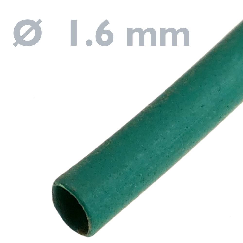 Green shrinkable tube coil 1.6 mm in 3m