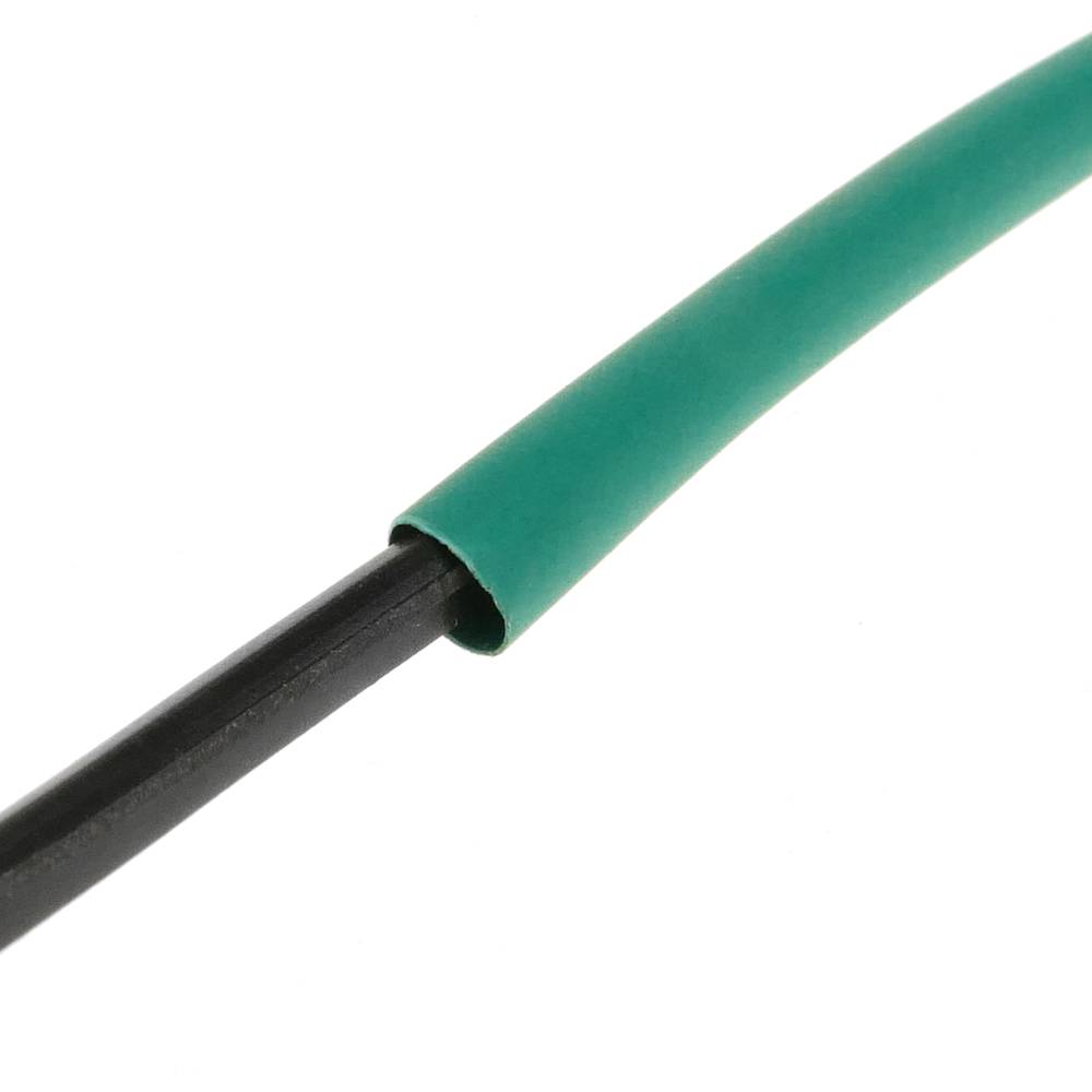 Tubo termoretráctil verde de 3,2mm en bobina de 3m