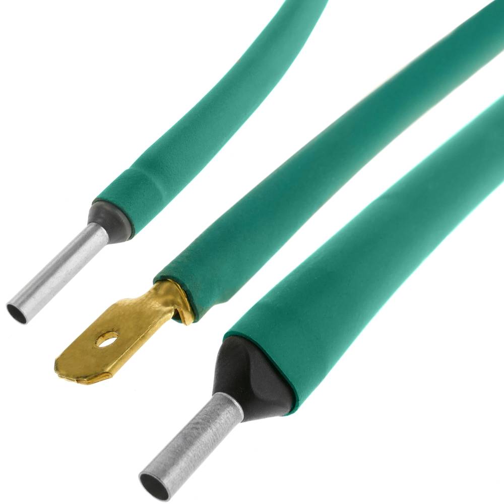 Tubo termoretráctil verde de 3,2mm en bobina de 3m