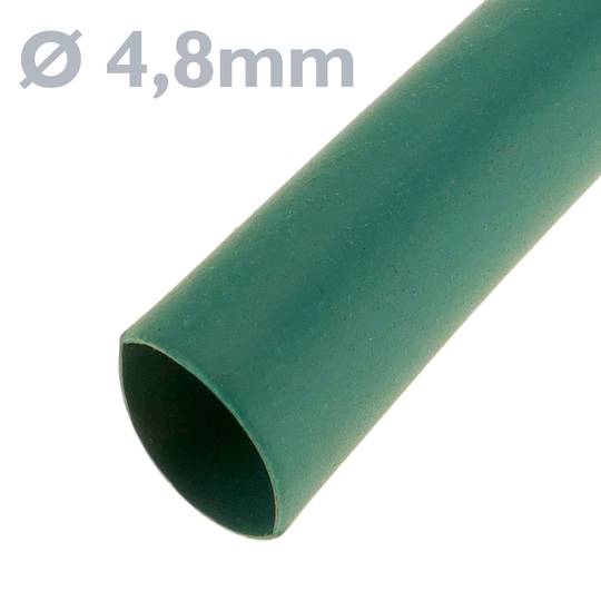 Verde shrinkable tubo de bobina 4,8 milímetros 3m