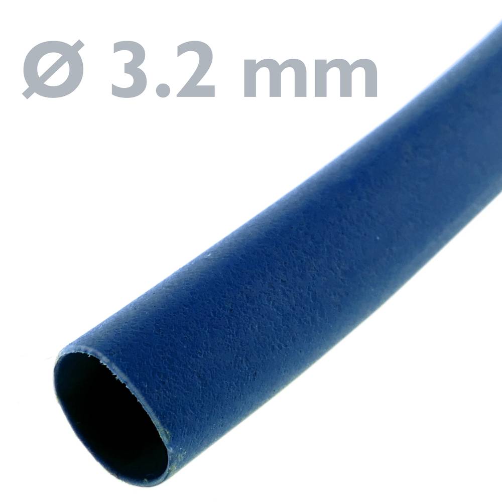 Blu termoretraibile tubo a serpentina 3,2 mm 3m