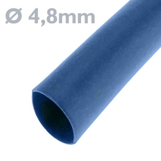 Niebieska rura termokurczliwa 4,8 mm w cewce 3m