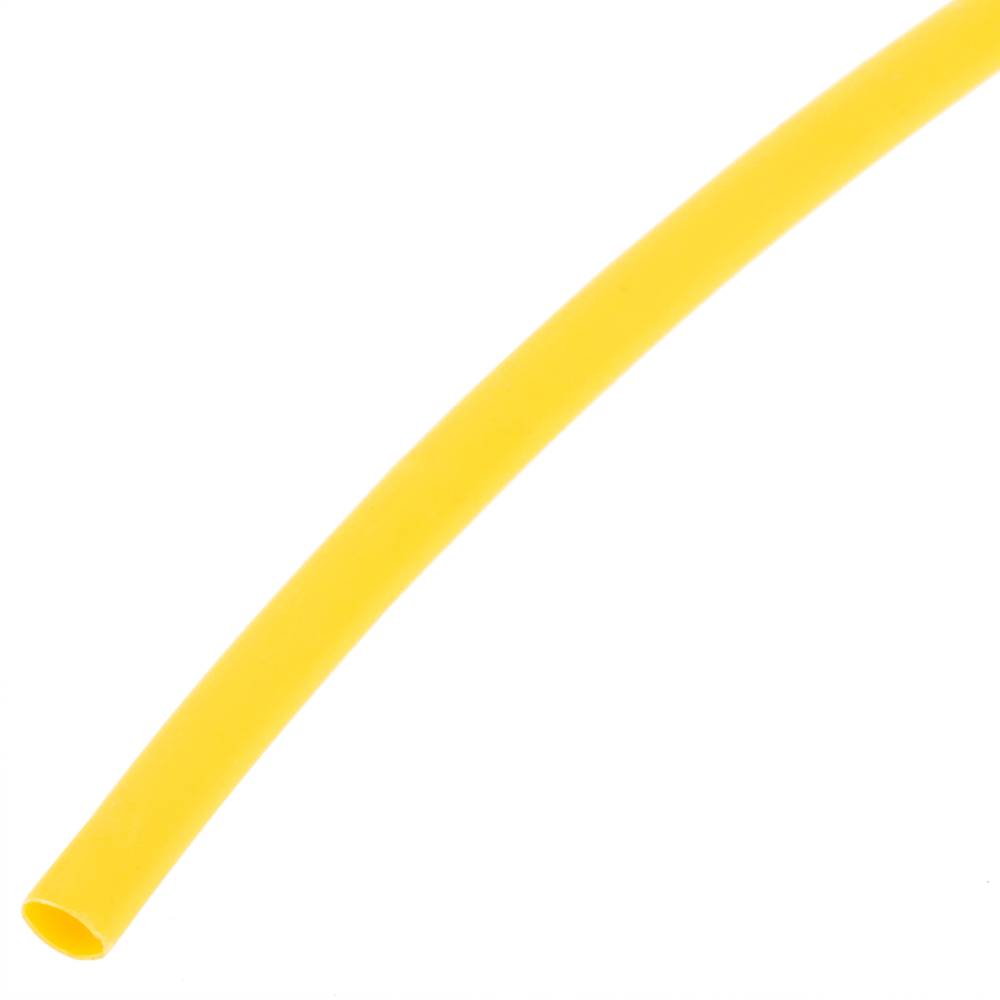 Gaine thermorétractable jaune de 2,4 mm en rouleau de 3m