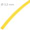 Tubo termoretráctil amarillo de 3,2mm en bobina de 3m