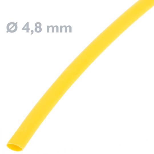 Giallo termoretrattile rotolo di 4,8 mm di 3m