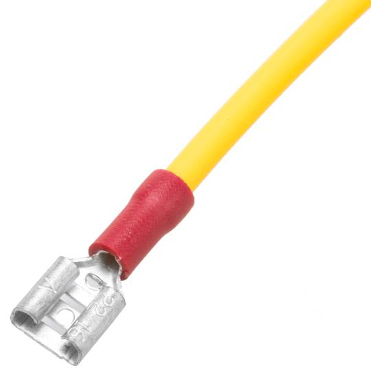 Gele krimpkous van 6,4 mm in een spoel van 3 m