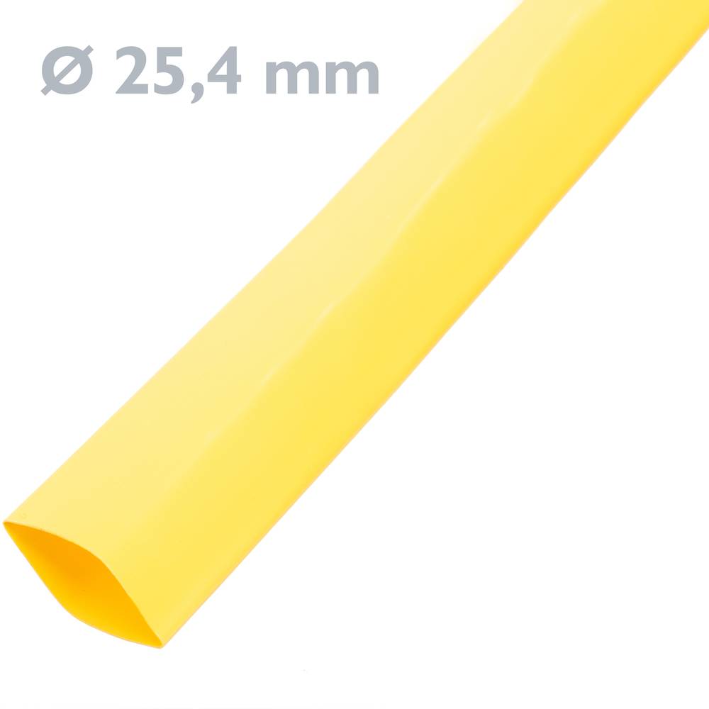 Tubo termoretráctil amarillo de 9,5mm en bobina de 3m