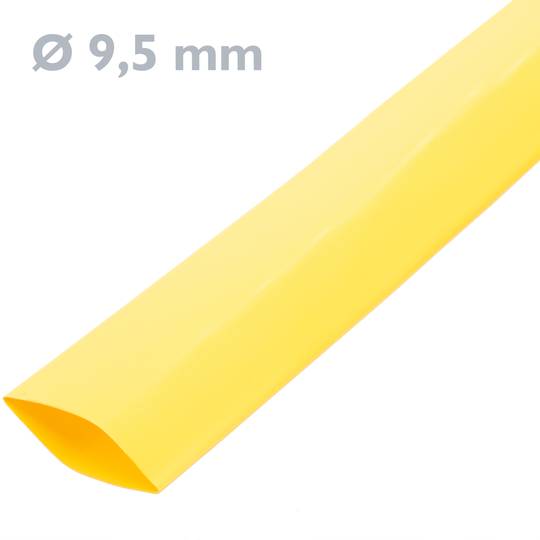 Tubo termoretráctil amarillo de 19,1mm en bobina de 3m