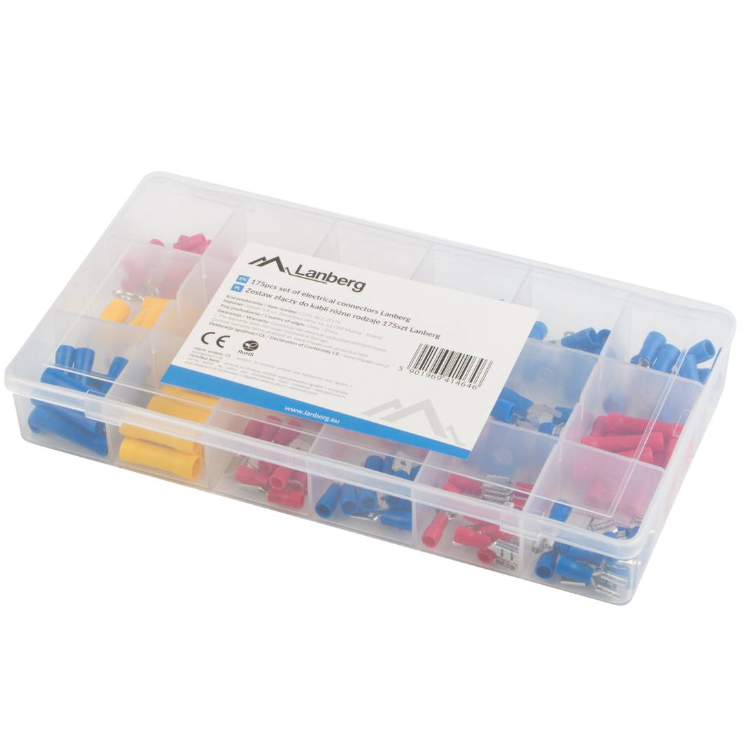 Caixa Lanberg de 175 terminals elèctrics de 1.25mm a 4mm