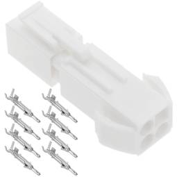 Conectores rápidos de 4 vias, passo de 4,5 mm para cabo-cabo