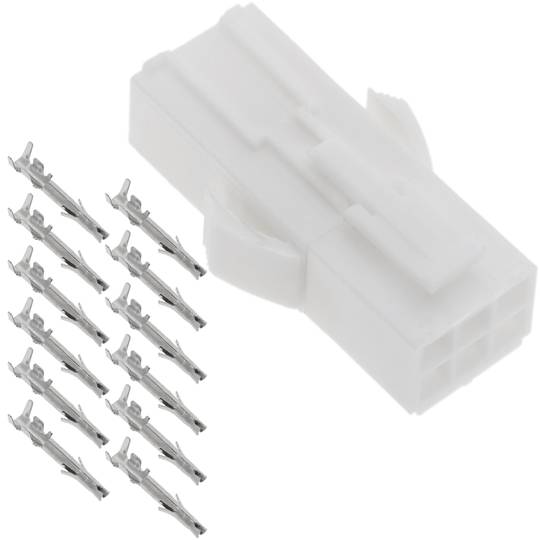 Connectors ràpids de 6 vies i de 4,5 mm de pas per cable-cable