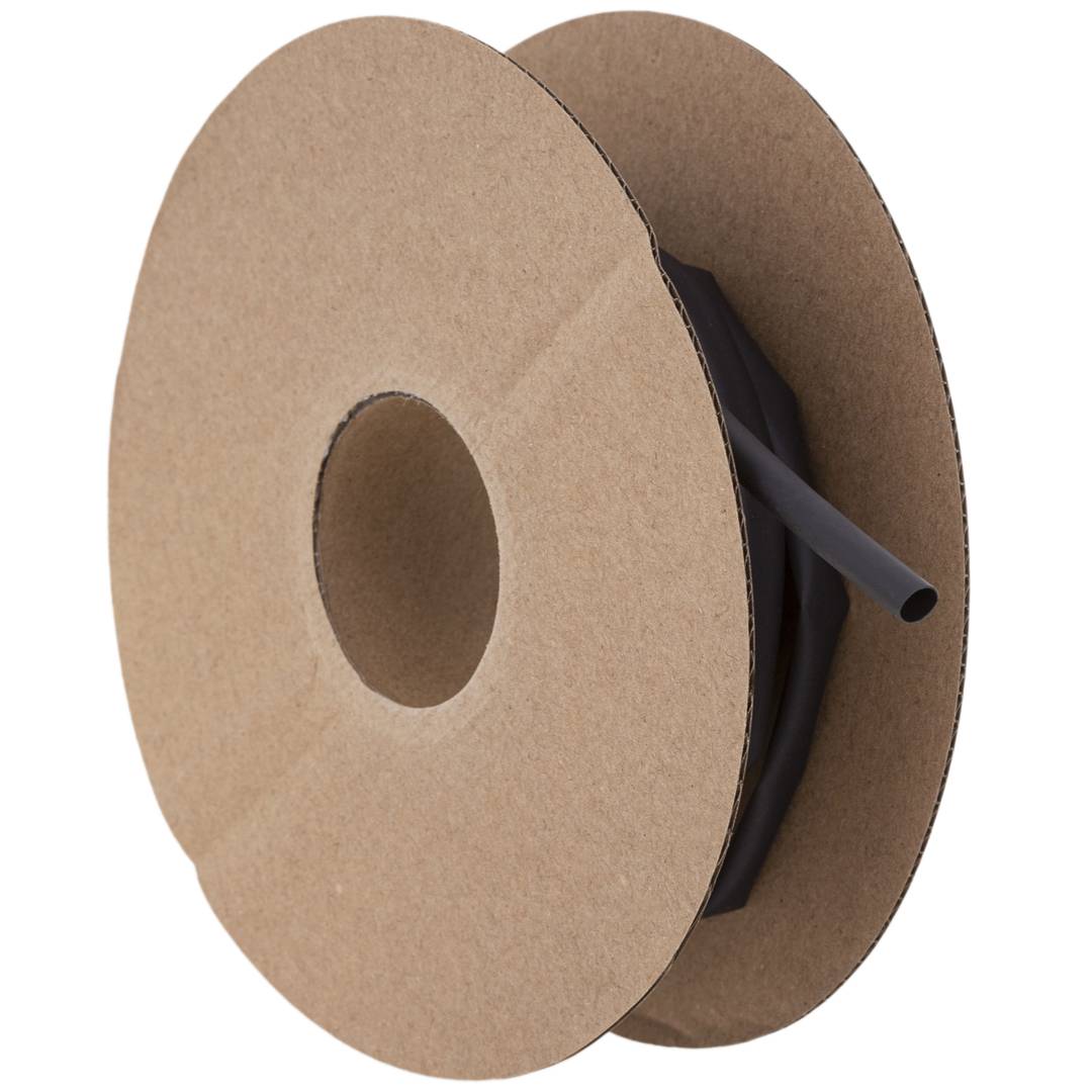 Black heat shrinkable box, diameter 4.8 - 2.4 mm, 10 m coil