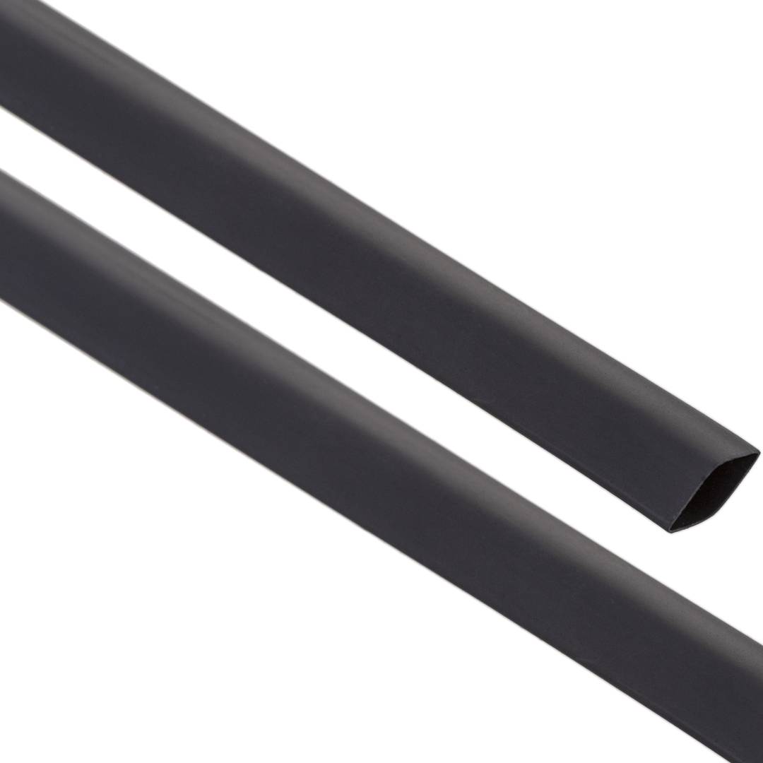Scatola termorestringente nera, diametro 9,5 - 4,8 mm, bobina da 10 m