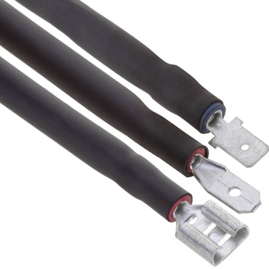 Scatola termorestringente nera, diametro 9,5 - 4,8 mm, bobina da 10 m