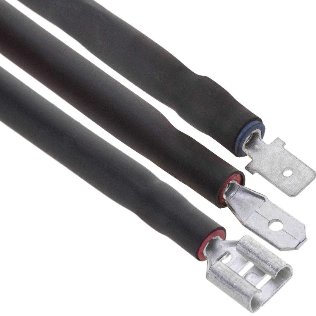 Caixa termoretràctil color negre diàmetre 19 - 9,5 mm bobina de 6m