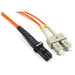 Cable de fibra óptica MTRJ a SC multimodo duplex 62.5/125 de 25 m