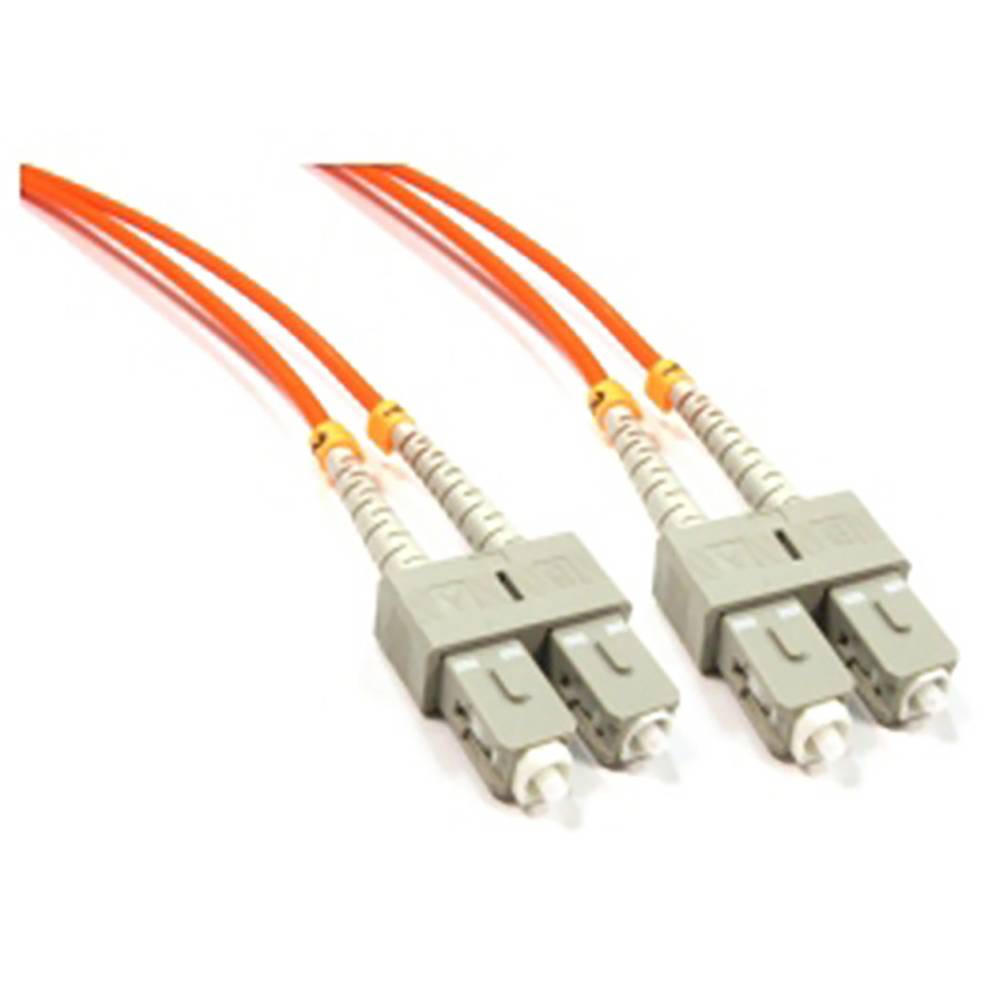 Cable de fibra óptica SC a SC multimode duplex 62.5/125 de 2 m