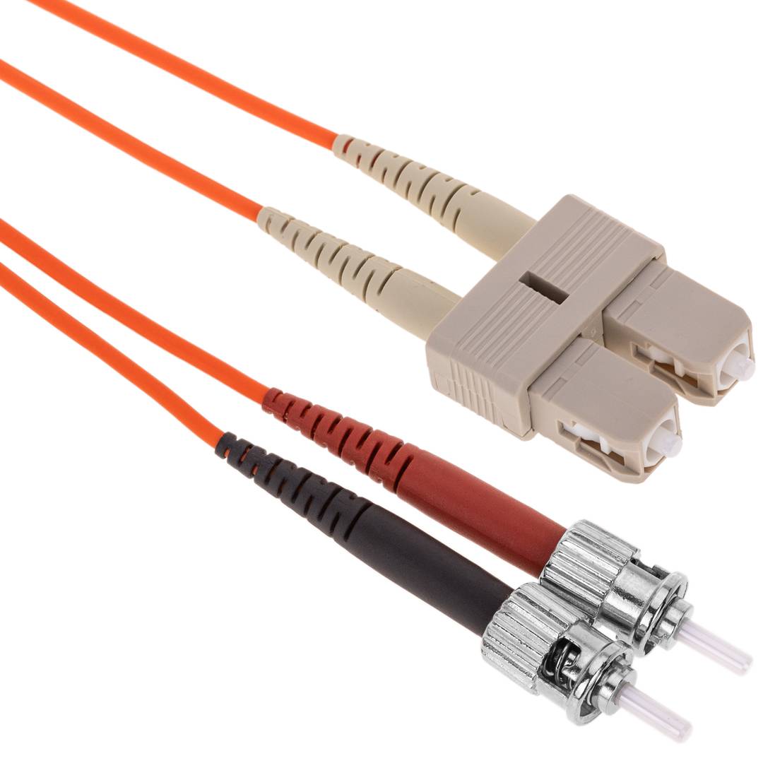 Fiber Optic Cable ST zu SC-Duplex-Multimode 62.5/125 von 1 m