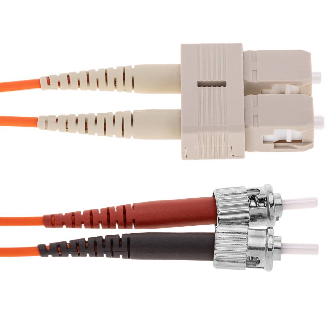 Fiber Optic Cable ST zu SC-Duplex-Multimode 62.5/125 von 1 m