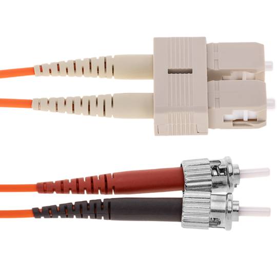 Fiber Optic Cable ST zu SC-Duplex-Multimode 62.5/125 von 1 m