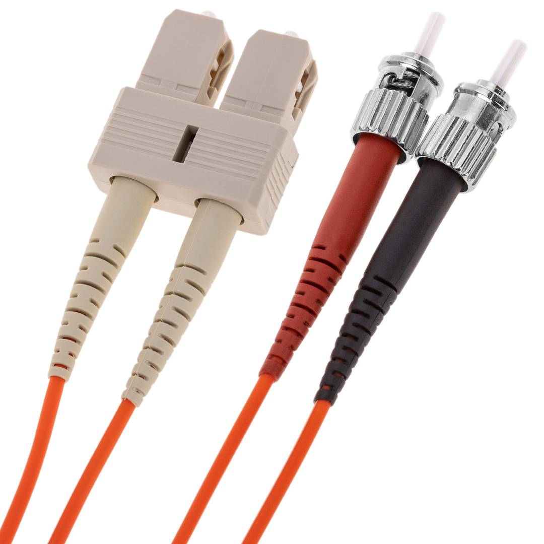 Fiber Optic Cable ST zu SC-Duplex-Multimode 62.5/125 von 1 m