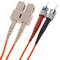 Fiber Optic Cable ST zu SC-Duplex-Multimode 62.5/125 von 1 m
