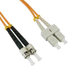 Fiber Optic Cable ST to SC duplex multimode 62.5/125 25 m