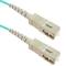 MM4 multimode fiber optic cable MMF simplex 50µm/125µm SC-SC 1m